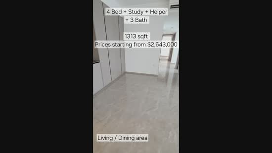 4Bedroom+Study+Helper Walk to TEL MRT Brand New, Admiralty / Woodlands, 5 Bedrooms, 1,313 sqft, Condominium For Sale, by Elizabeth Lim, 500242883 - PropertyGuru.com.sg