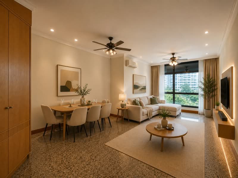 River Place, 60 Havelock Road, 3 Bedrooms, 1,302 sqft, Condominium For Sale, by Yenny Adell, 500242925 - Living & Dining Room - PropertyGuru.com.sg