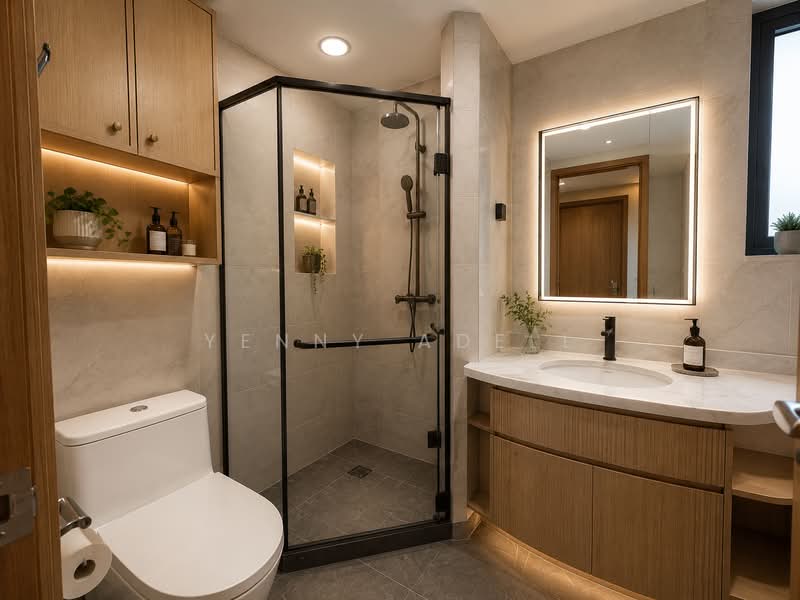 River Place, 60 Havelock Road, 3 Bedrooms, 1,302 sqft, Condominium For Sale, by Yenny Adell, 500242925 - Master Bathroom - PropertyGuru.com.sg