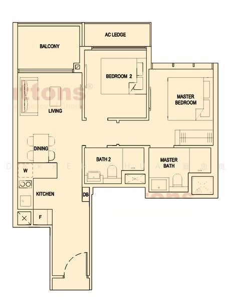 The Florence Residences, 87 Hougang Avenue 2, 2 Bedrooms, 667 sqft, Condominium For Rent, by Darren Chua 蔡忠良, 500242926 - PropertyGuru.com.sg