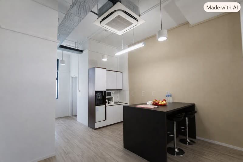 Woodlands 11, 11 Woodlands Close, 1,830 sqft, Light Industrial (B1) For Rent, by Luiz Lee, 500242994 - Kitchen - CommercialGuru.com.sg