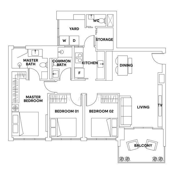 Wandervale, 365 Choa Chu Kang Avenue 3, 3 Bedrooms, 1,098 sqft, Condominium For Sale, by Rina Tan, 500243004 - PropertyGuru.com.sg