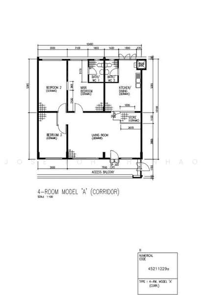 540 Serangoon North Avenue 4, 540 Serangoon North Avenue 4, Hougang / Punggol / Sengkang, 3 Bedrooms, 1,119 sqft, HDB Flat For Sale, by Jose Loh Zhenhao, 500243054 - PropertyGuru.com.sg