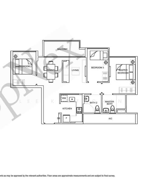 La Fiesta, 58 Sengkang Square, 3 Bedrooms, 840 sqft, Condominium For Rent, by Lee Kiat Chin, 500243058 - PropertyGuru.com.sg