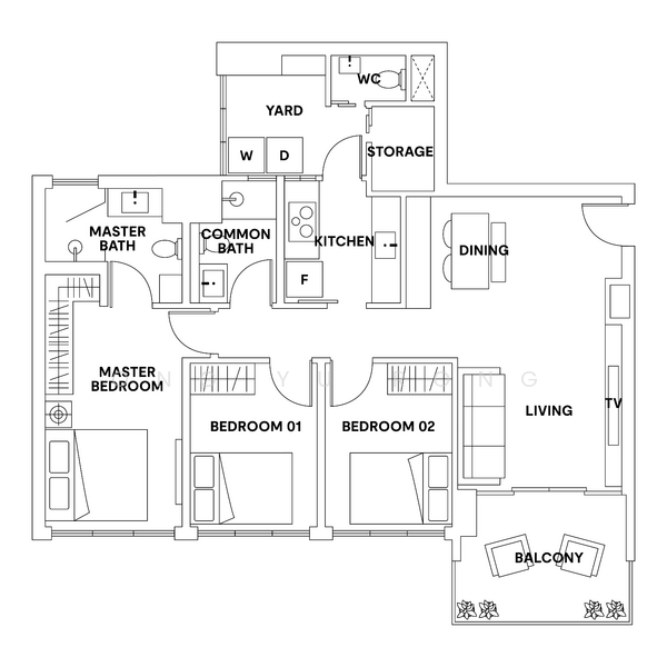 Wandervale, 365 Choa Chu Kang Avenue 3, 3 Bedrooms, 1,098 sqft, Condominium For Sale, by Ong Yu Rong, 500243155 - PropertyGuru.com.sg