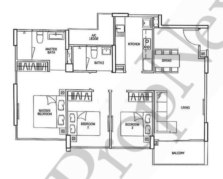 Riverparc Residence, 98 Punggol Drive, Hougang / Punggol / Sengkang, 3 Bedrooms, 990 sqft, Condominium For Sale, by Alvin Wee, 500243192 - PropertyGuru.com.sg
