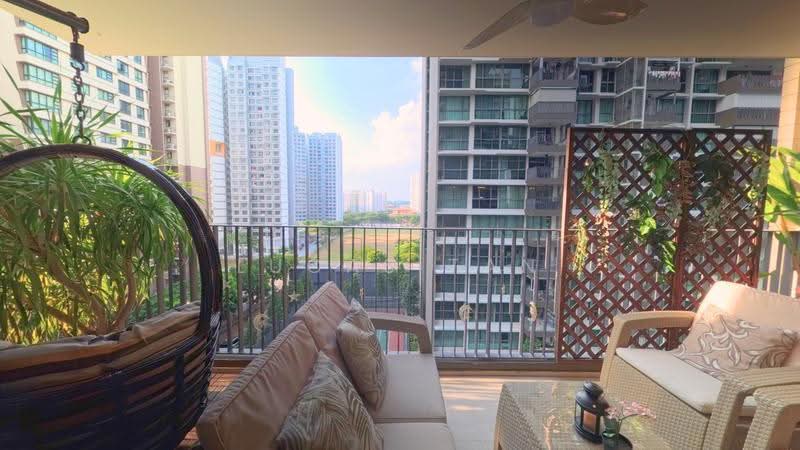 The Topiary, 25 Fernvale Lane, 4 Bedrooms, 1,292 sqft, Condominium For Sale, by Lucas Tan, 500243273 - Balcony - PropertyGuru.com.sg