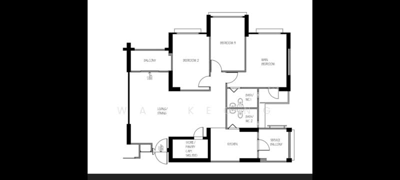 4A Boon Tiong Road, 4A Boon Tiong Road, 3 Bedrooms, 1,238 sqft, HDB Flat For Rent, by Wai Keong, 500243288 - Balcony - PropertyGuru.com.sg