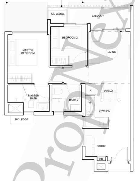 Forest Woods, Lorong Lew Lian, 2 Bedrooms, 721 sqft, Condominium For Rent, by Tay Meng Heng, 500243393 - PropertyGuru.com.sg