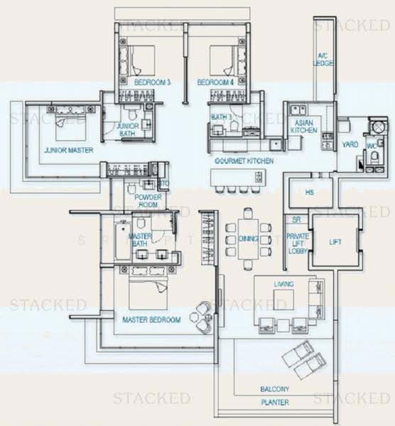 Amber Residences, 50 Amber Road, 4 Bedrooms, 2,217 sqft, Apartment For Sale, by VINCENT LYE, 500243483 - PropertyGuru.com.sg