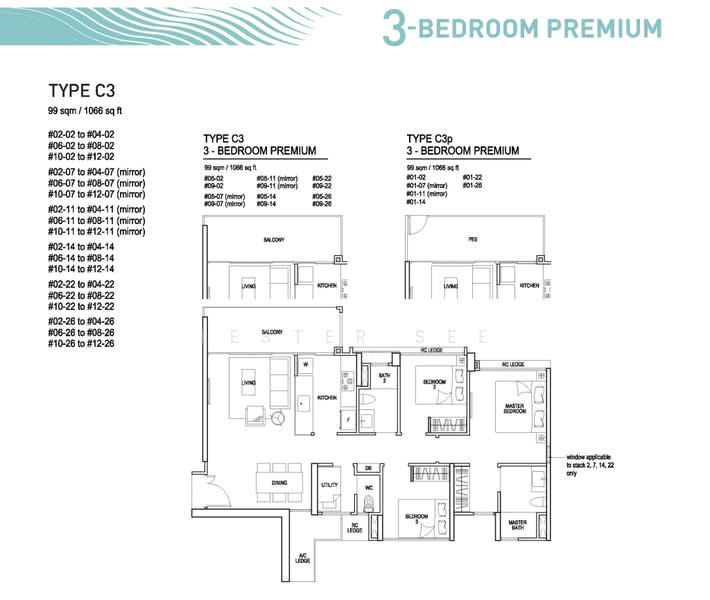 Bellewaters, 17 Anchorvale Crescent, 3 Bedrooms, 1,066 sqft, Condominium For Sale, by Lester See, 500243540 - PropertyGuru.com.sg