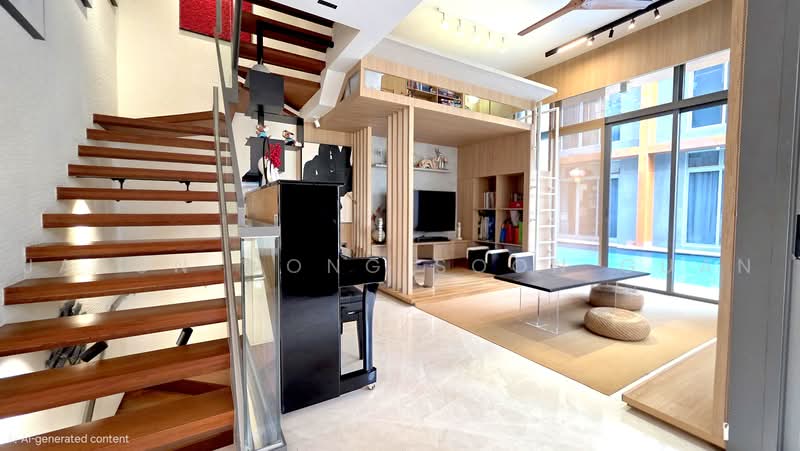 Seahill, West Coast Crescent, 5 Bedrooms, 3,832 sqft, Town House For Sale, by Jason Wong Soon Guan, 500243548 - Living Room - PropertyGuru.com.sg