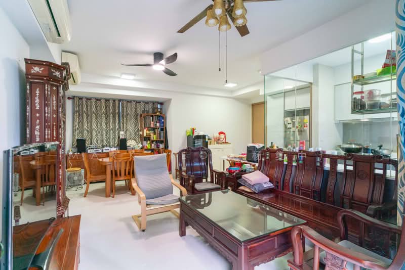 Q Bay Residences, 9 Tampines Street 86, 3 Bedrooms, 1,119 sqft, Condominium For Rent, by Mark Yeo (杨复中), 500243584 - Living Room - PropertyGuru.com.sg