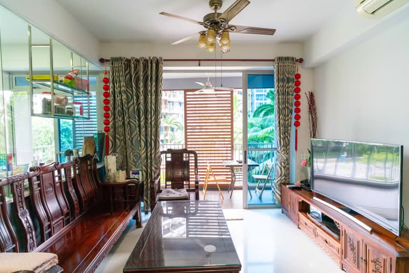Q Bay Residences, 9 Tampines Street 86, 3 Bedrooms, 1,119 sqft, Condominium For Rent, by Mark Yeo (杨复中), 500243584 - Living Room - PropertyGuru.com.sg