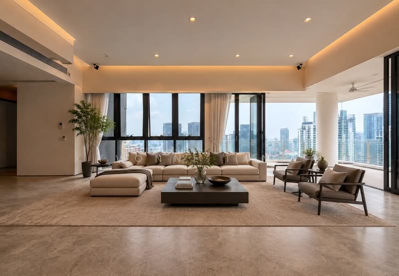 Centennia Suites, 100 Kim Seng Road, Orchard / River Valley, 4 Bedrooms, 2,217 sqft, Condominium For Sale, by Yvonne Tang, 500243589 - Living Room - PropertyGuru.com.sg