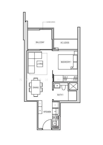 Midtown Bay, 120 Beach Road, 1 Bedroom, 474 sqft, Condominium For Rent, by Norah Wang, 500243605 - PropertyGuru.com.sg