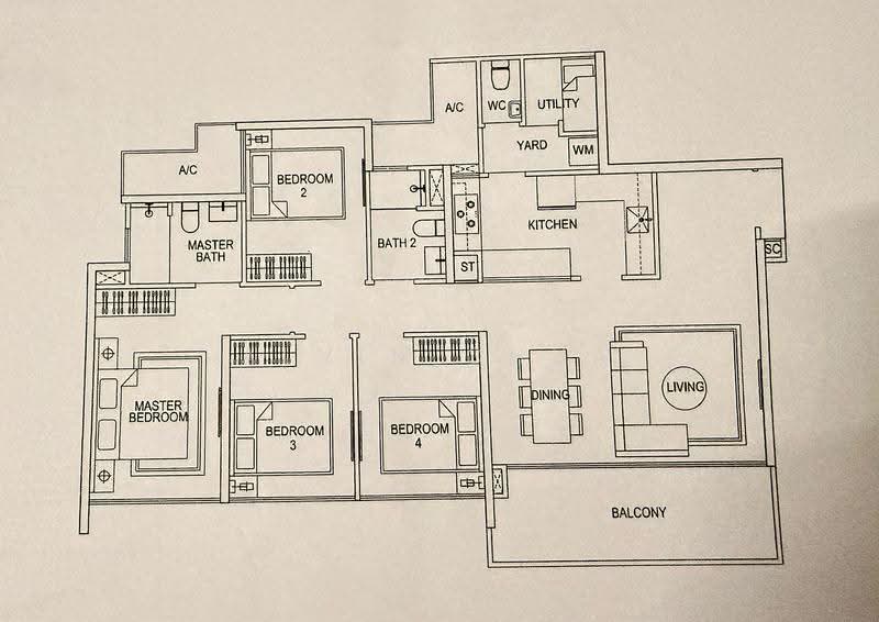 SkyPark Residences, Sembawang Drive, 4 Bedrooms, 1,313 sqft, Condominium For Rent, by Alvin Chua, 500243663 - PropertyGuru.com.sg