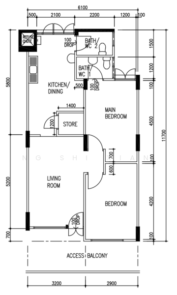 685 Hougang Street 61, 685 Hougang Street 61, 2 Bedrooms, 689 sqft, HDB Flat For Sale, by Ng Shi Xian, 500243713 - PropertyGuru.com.sg