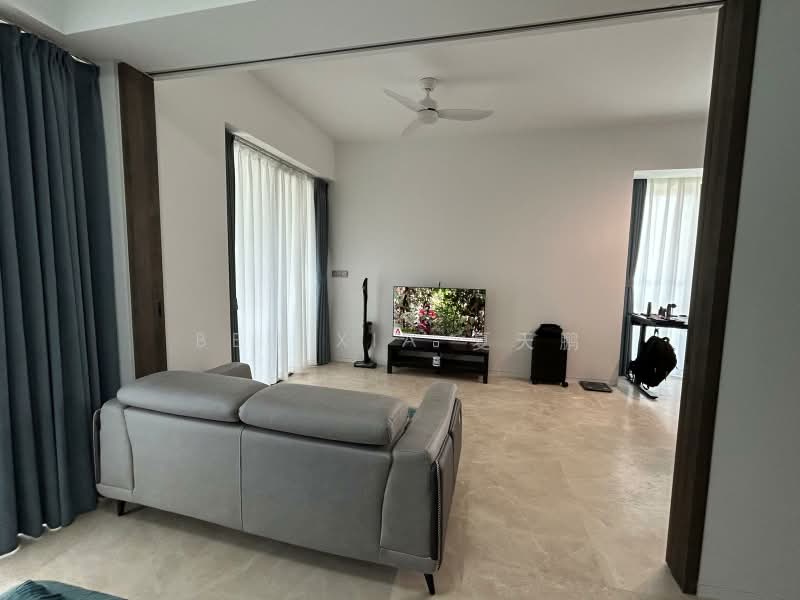 The Reef at King's Dock, 16 Harbourfront Avenue, 1 Bedroom, 592 sqft, Condominium For Rent, by Ben XIA 夏天鹏, 500243774 - Living Room - PropertyGuru.com.sg