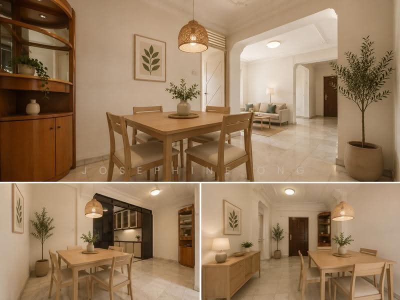 401 Serangoon Avenue 1, 401 Serangoon Avenue 1, 4 Bedrooms, 1,216 sqft, HDB Flat For Sale, by Josephine Ong, 500243836 - Dining Room - Impressions - PropertyGuru.com.sg