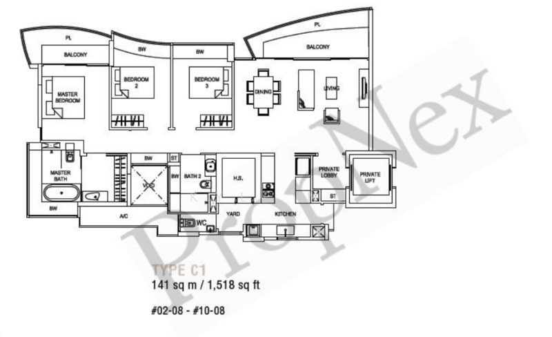 Hallmark Residences, 21 Ewe Boon Road, 3 Bedrooms, 1,518 sqft, Condominium For Sale, by Kyle Ng, 500243848 - PropertyGuru.com.sg