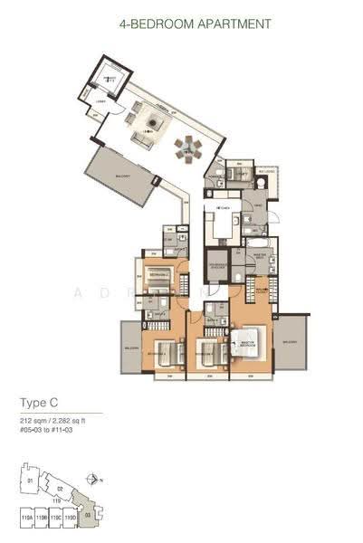 Residences @ Emerald Hill, 119 Emerald Hill Road, 4 Bedrooms, 2,282 sqft, Condominium For Sale, by Adrian Li, 500243912 - PropertyGuru.com.sg