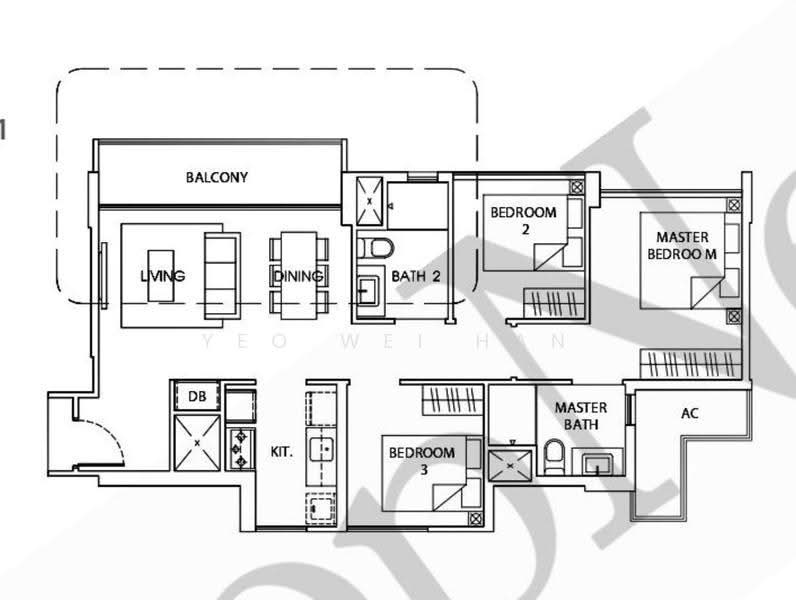 The Vales, 77 Anchorvale Crescent, Hougang / Punggol / Sengkang, 3 Bedrooms, 904 sqft, Condominium For Sale, by Yeo Wei Han, 500243994 - PropertyGuru.com.sg
