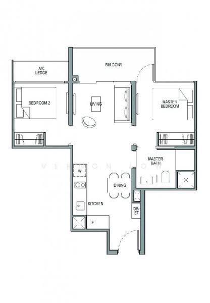 Park Colonial, 12 Woodleigh Lane, 2 Bedrooms, 603 sqft, Condominium For Rent, by Vernon Low, 500244082 - PropertyGuru.com.sg