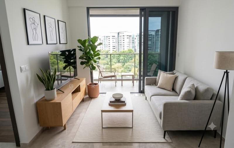 Parc Clematis, 8F Jalan Lempeng, Buona Vista / West Coast / Clementi New Town, 2 Bedrooms, 720 sqft, Condominium For Sale, by Garry Lew, 500244125 - Living Room - PropertyGuru.com.sg