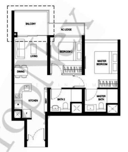Twin VEW, 93 West Coast Vale, 2 Bedrooms, 710 sqft, Condominium For Sale, by Kelvin Lim, 500244144 - PropertyGuru.com.sg