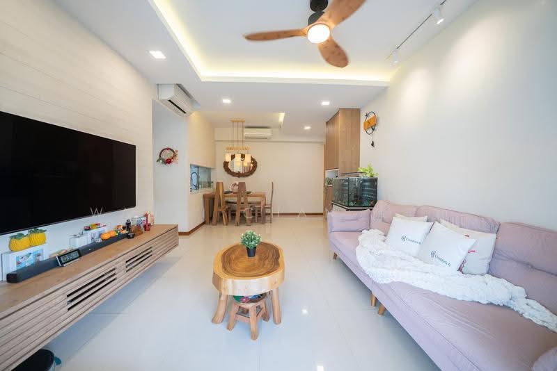 A Treasure Trove, 58 Punggol Walk, 3 Bedrooms, 1,044 sqft, Condominium For Rent, by Wanni Chan 陈寀颖, 500244351 - Living Room - PropertyGuru.com.sg