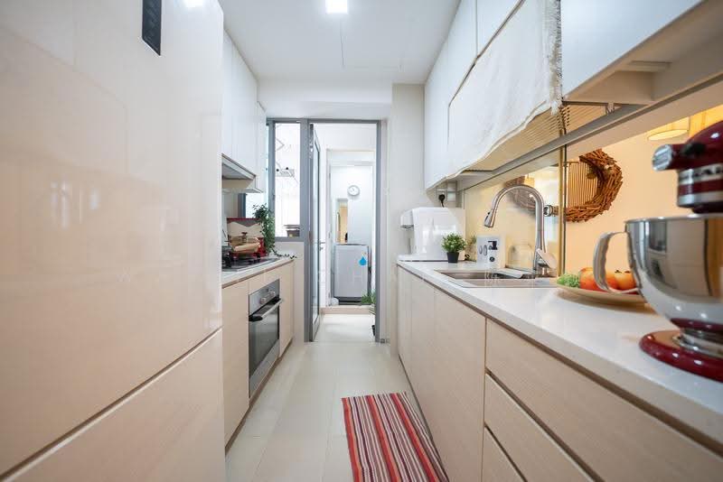 A Treasure Trove, 58 Punggol Walk, 3 Bedrooms, 1,044 sqft, Condominium For Rent, by Wanni Chan 陈寀颖, 500244351 - Kitchen - PropertyGuru.com.sg