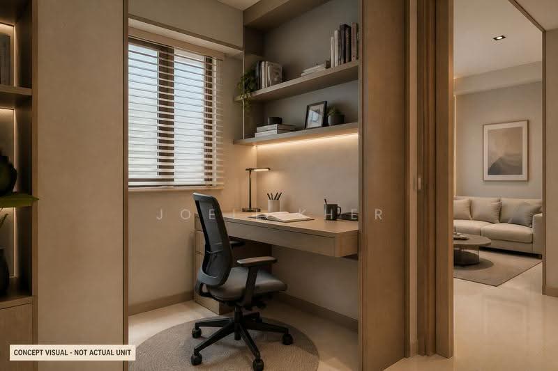 The Serra Residences, 7 Bassein Road, Newton / Novena, 2 Bedrooms, 710 sqft, Condominium For Sale, by Joell Kher, 500244383 - Study - PropertyGuru.com.sg