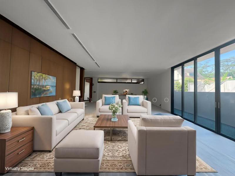 ADELYN 93259988 TOP CHOICE SEMI D WITH UNBLOCK GREENERY VIEW WITH LIFT & POOL, Greenleaf/ holland / sixth ave / Bukit Timah/ namly/ Maryland, Tanglin / Holland / Bukit Timah, 5 Bedrooms, 6,926 sqft, Semi-Detached House For Sale, by Adelyn Khoo, 500244487 - Living Room - PropertyGuru.com.sg