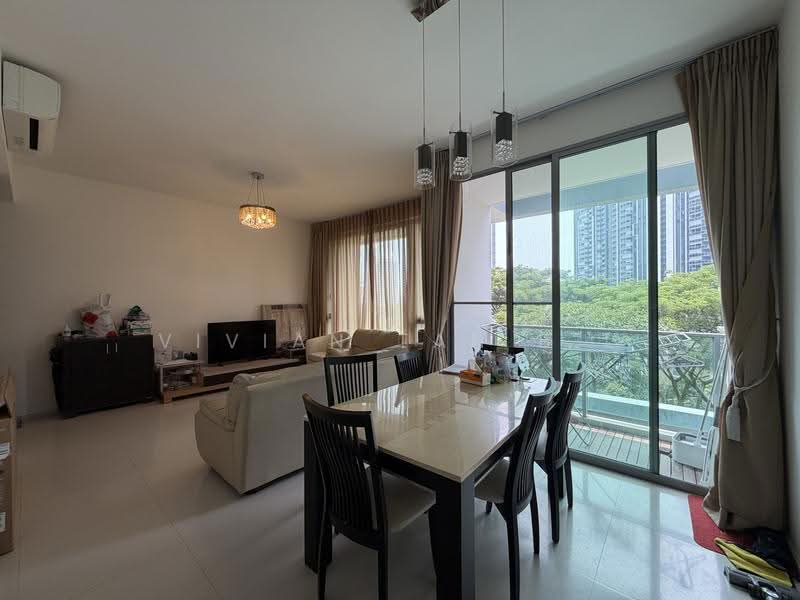 Botannia, 27 West Coast Park, Buona Vista / West Coast / Clementi New Town, 3 Bedrooms, 1,238 sqft, Condominium For Rent, by Vivian Tan B L, 500244540 - Living Room - PropertyGuru.com.sg