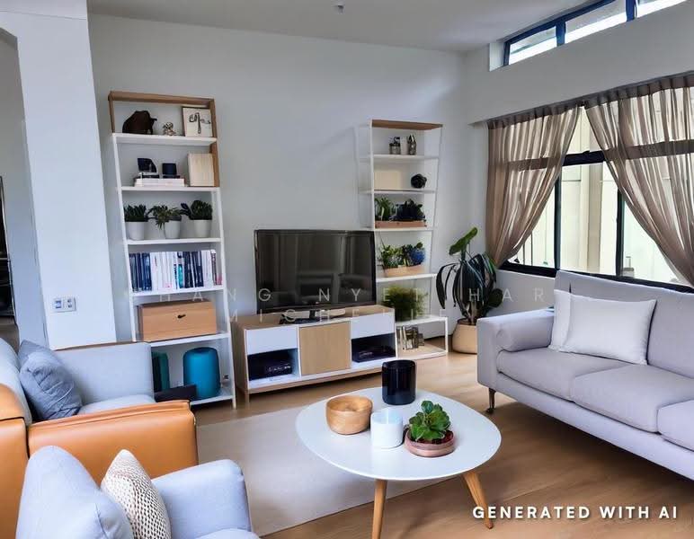 President Gardens, Lentor Green, Mandai / Upper Thomson, 4 Bedrooms, 4,000 sqft, Corner Terrace For Sale, by Chang Nyet Har Michelle, 500244630 - Living Room - PropertyGuru.com.sg