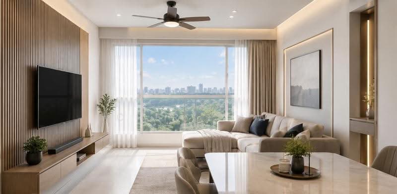 61C Strathmore Avenue, 61C Strathmore Avenue, Alexandra / Commonwealth, 2 Bedrooms, 753 sqft, HDB Flat For Sale, by Cheryl Aw, 500244633 - Living Room (Artist's Impression) - PropertyGuru.com.sg