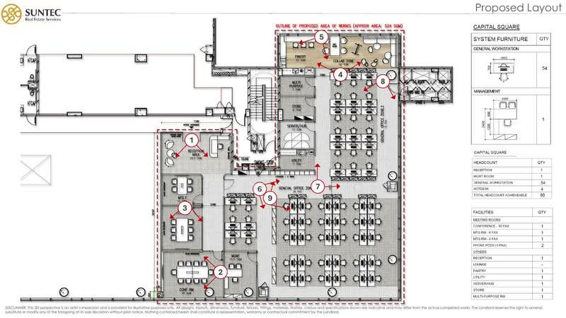 Capital Square, 23 Church Street, 5,641 sqft, Office For Rent, by Jeremy Low, 500244663 - CommercialGuru.com.sg