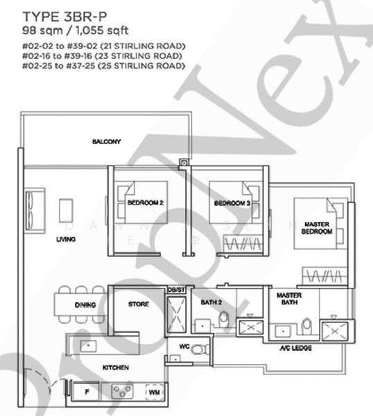 Stirling Residences, 25 Stirling Road, Alexandra / Commonwealth, 3 Bedrooms, 1,055 sqft, Condominium For Sale, by Dawn Jeslyn Lee 李籽嬴, 500244788 - PropertyGuru.com.sg