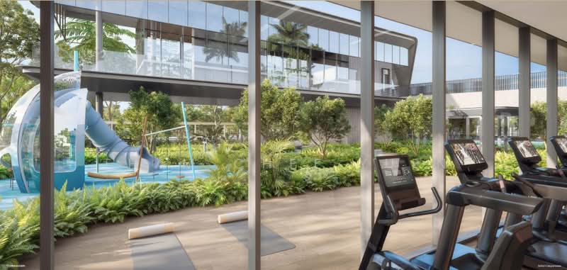 Vela Bay, 1 Bayshore Walk, 2 Bedrooms, 592 sqft, Condominium For Sale, by Tham Chee Yuen, 500244789 - Gym - PropertyGuru.com.sg