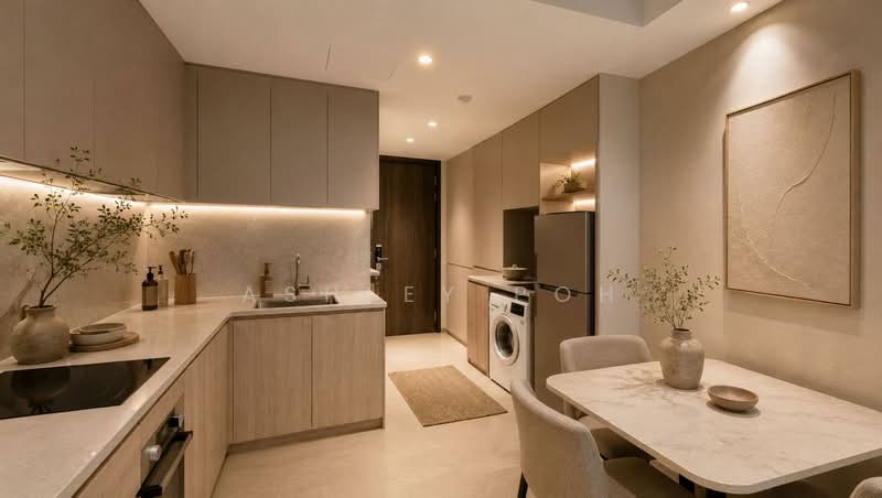 Riverfront Residences, 41 Hougang Avenue 7, Hougang / Punggol / Sengkang, 2 Bedrooms, 721 sqft, Condominium For Sale, by Ashley POH, 500244833 - Kitchen - PropertyGuru.com.sg