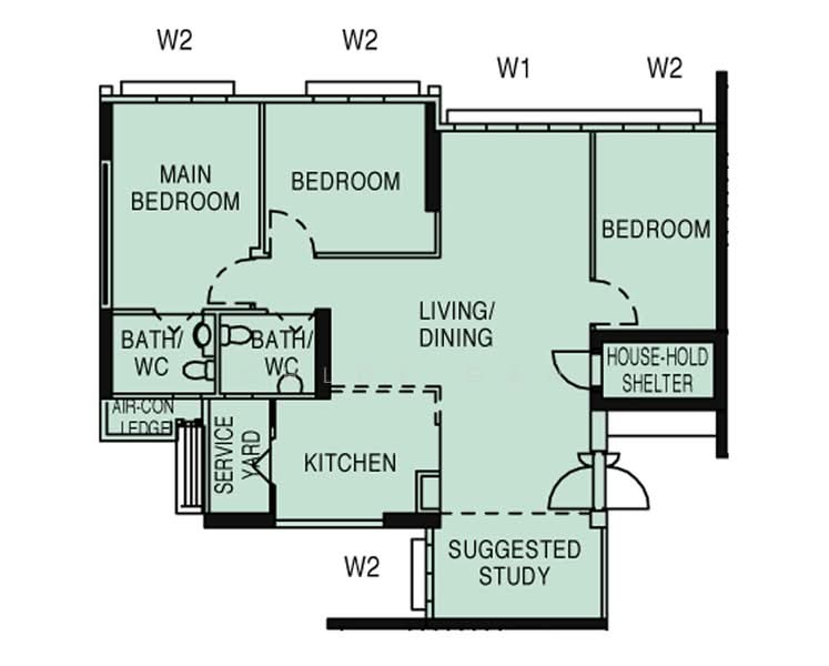 406A Northshore Drive, 406A Northshore Drive, 3 Bedrooms, 1,206 sqft, HDB Flat For Sale, by Chloe Gan, 500244896 - PropertyGuru.com.sg