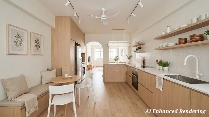 229 Bukit Batok East Avenue 3, 229 Bukit Batok East Avenue 3, Dairy Farm / Bukit Panjang / Choa Chu Kang, 2 Bedrooms, 721 sqft, HDB Flat For Sale, by Joelle Chew, 500244915 - Kitchen (Reno Idea) - PropertyGuru.com.sg