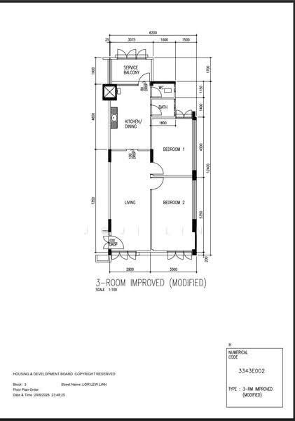 3 Lorong Lew Lian, 3 Lorong Lew Lian, Hougang / Punggol / Sengkang, 2 Bedrooms, 786 sqft, HDB Flat For Sale, by Joji Lin, 500244930 - PropertyGuru.com.sg