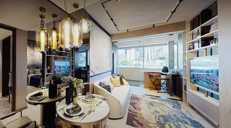 CanningHill Piers, 5 Clarke Quay, 1 Bedroom, 441 sqft, Condominium For Sale, by Jason Chen 陈野文, 500244940 - Living Room - PropertyGuru.com.sg