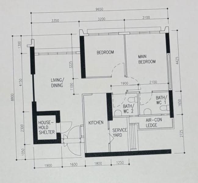 591A Ang Mo Kio Street 51, 591A Ang Mo Kio Street 51, Ang Mo Kio / Bishan / Thomson, 2 Bedrooms, 732 sqft, HDB Flat For Sale, by Kelvin Poh, 500244980 - PropertyGuru.com.sg