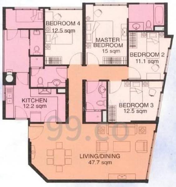 Oleanas Residences, 42 Kim Yam Road, 4 Bedrooms, 1,550 sqft, Condominium For Sale, by Seah Yam Sengh, 500245034 - PropertyGuru.com.sg