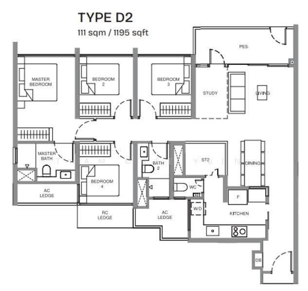 Pinery Residences, Tampines Street 94, 4 Bedrooms, 1,195 sqft, Condominium For Sale, by Tham Chee Yuen, 500245066 - PropertyGuru.com.sg