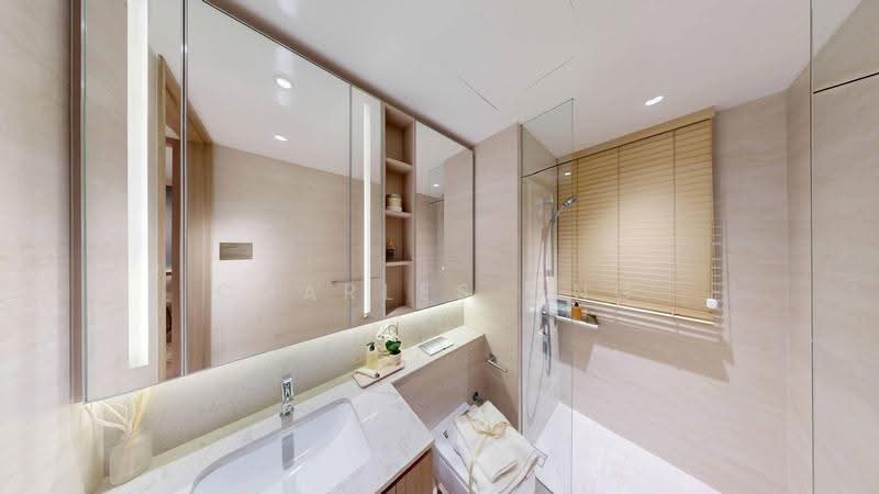 Bloomsbury Residences, 61 Media Circle, 3 Bedrooms, 904 sqft, Apartment For Sale, by Charles Ong, 500245256 - Bathroom - PropertyGuru.com.sg