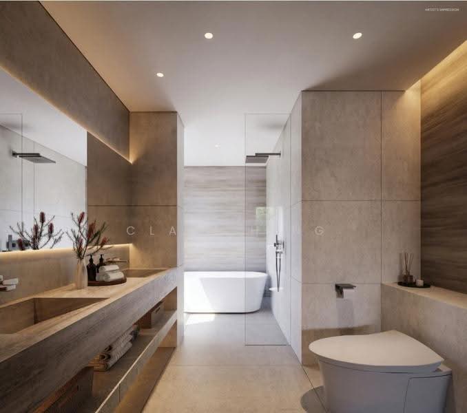 ☆D15 Newly-Built 3.5 Storey Semi-D with Lift & Pool! Near MRT, Buses, Schs, etc, Frankel Estate | Siglap | Palm Rd, 5 Bedrooms, 6,159 sqft, Semi-Detached House For Sale, by Clara Heng, 500245276 - Bathroom - PropertyGuru.com.sg